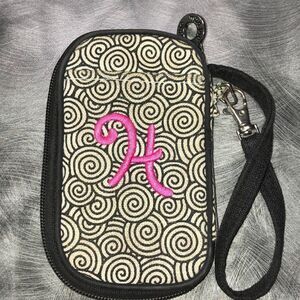 Mud Pie H initial wristlet- Used